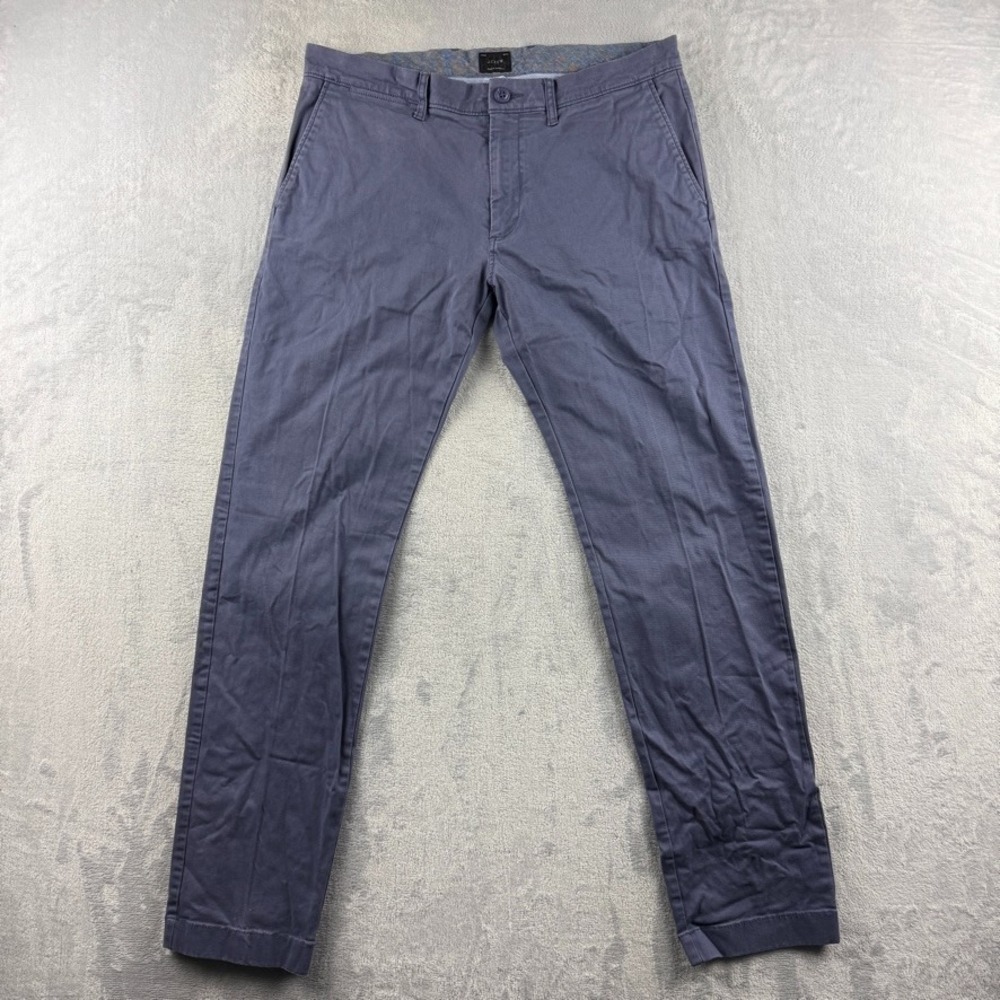 J Crew Pants Mens 32x32 Blue 484 Slim Twill Chinos Stretch Khaki
